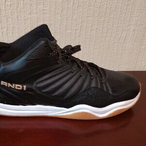 Men's black leather And1 Converse shoes. Size 13 reg.